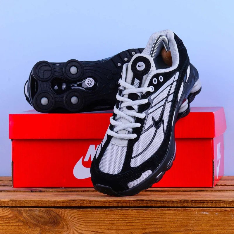 (2400) Кросівки Nike Shox Ride 2 SP сірі з чорним (37-46) найк найки В'єтнам — фото 3