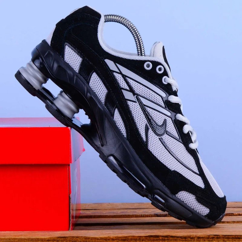 (2400) Кросівки Nike Shox Ride 2 SP сірі з чорним (37-46) найк найки В'єтнам — фото 4