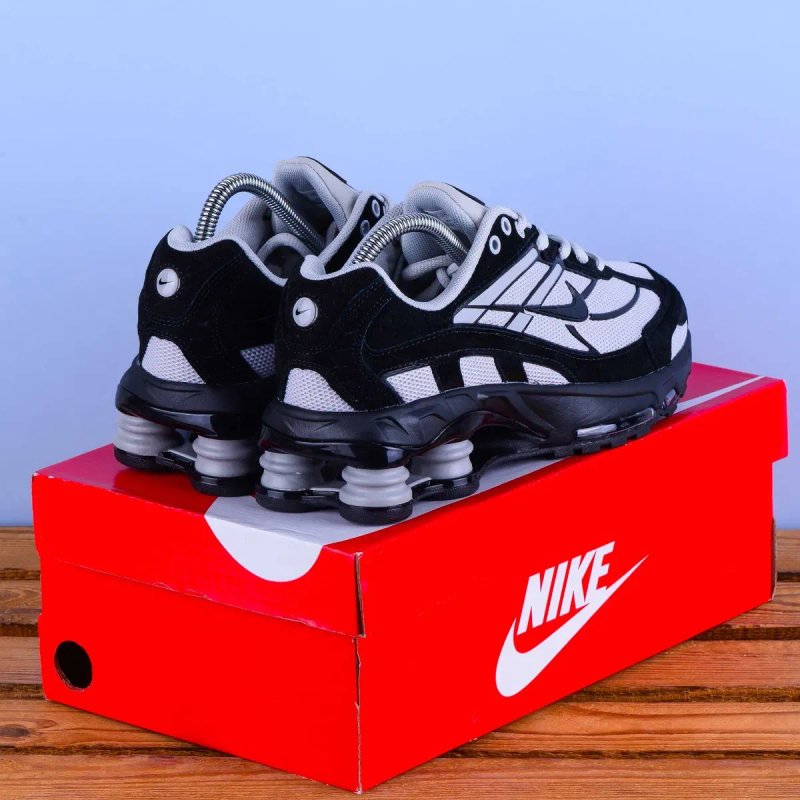 (2400) Кросівки Nike Shox Ride 2 SP сірі з чорним (37-46) найк найки В'єтнам — фото 5