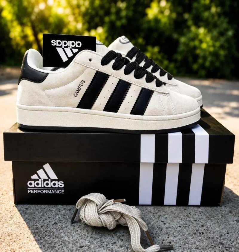 (2401) Кросівки кеди Adidas Campus сірі з чорн підошвою (41-46) адідас — фото 6