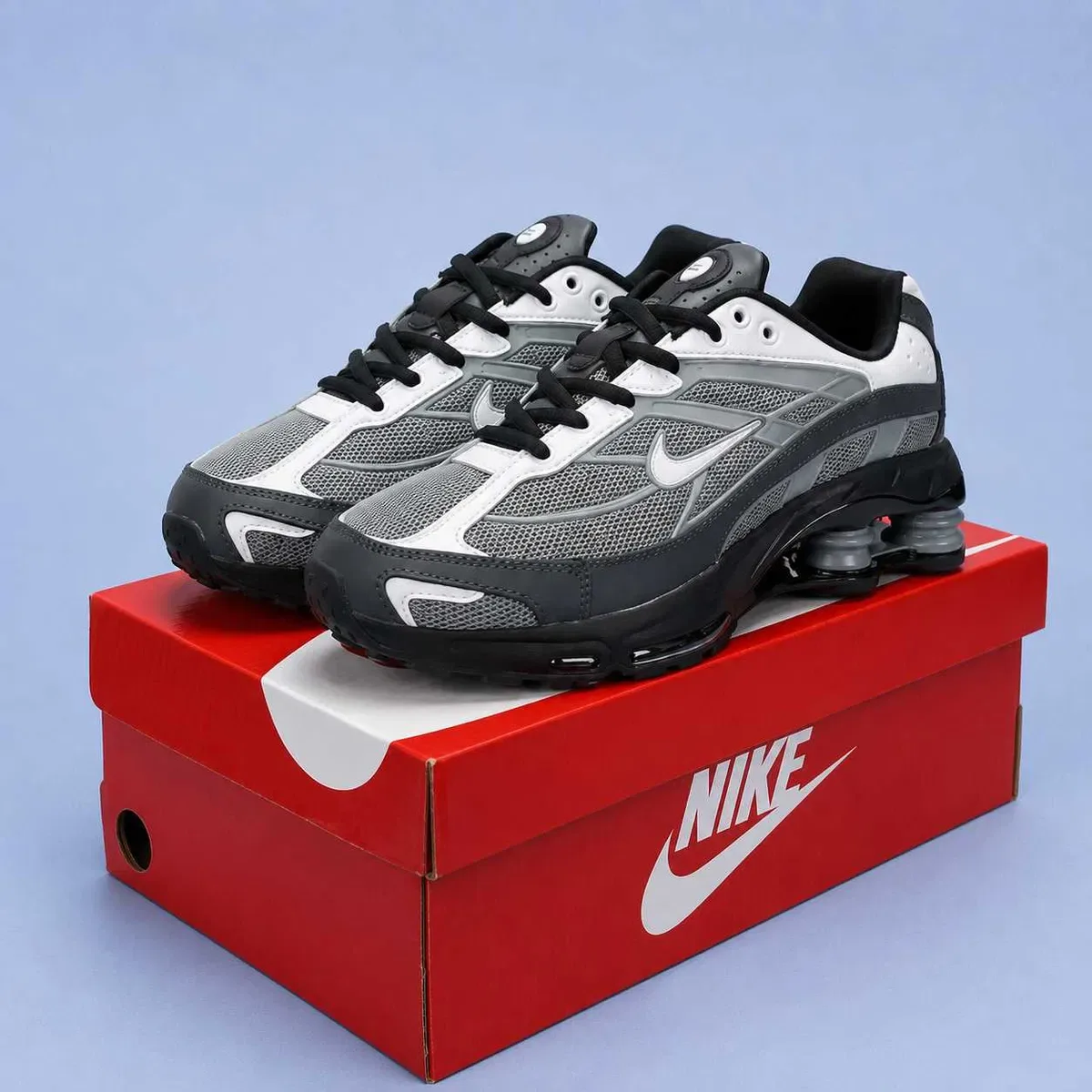 Купити (2412) Кросівки Nike Shox Ride 2 SP чорні з сірим (41-46