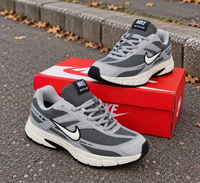 (2421) Термо Осінь-Зима Кросівки Nike Initiator сірі (37-41) найк найки В'єтнам — фото 6