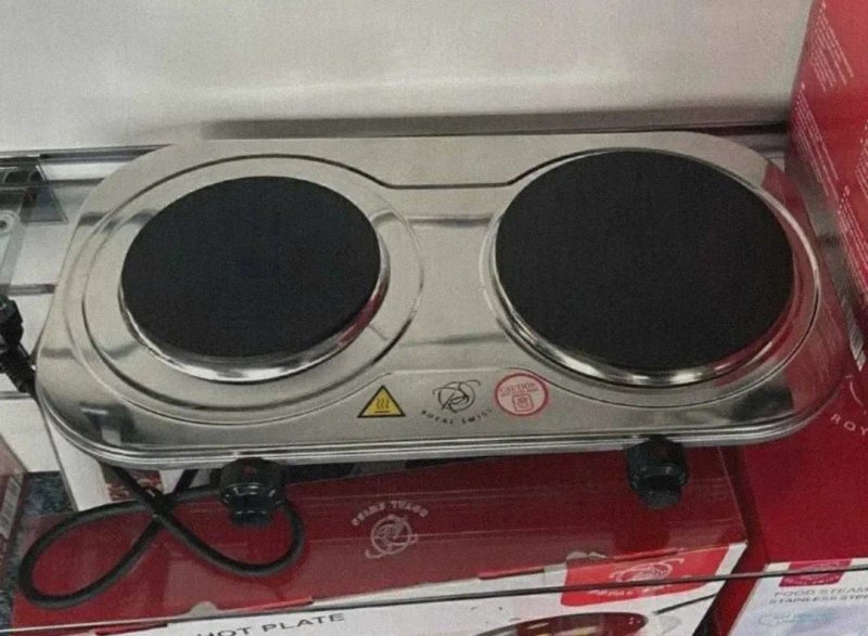 2500w Словакія електрична плитка электроплита 2 блина чугун — фото 4