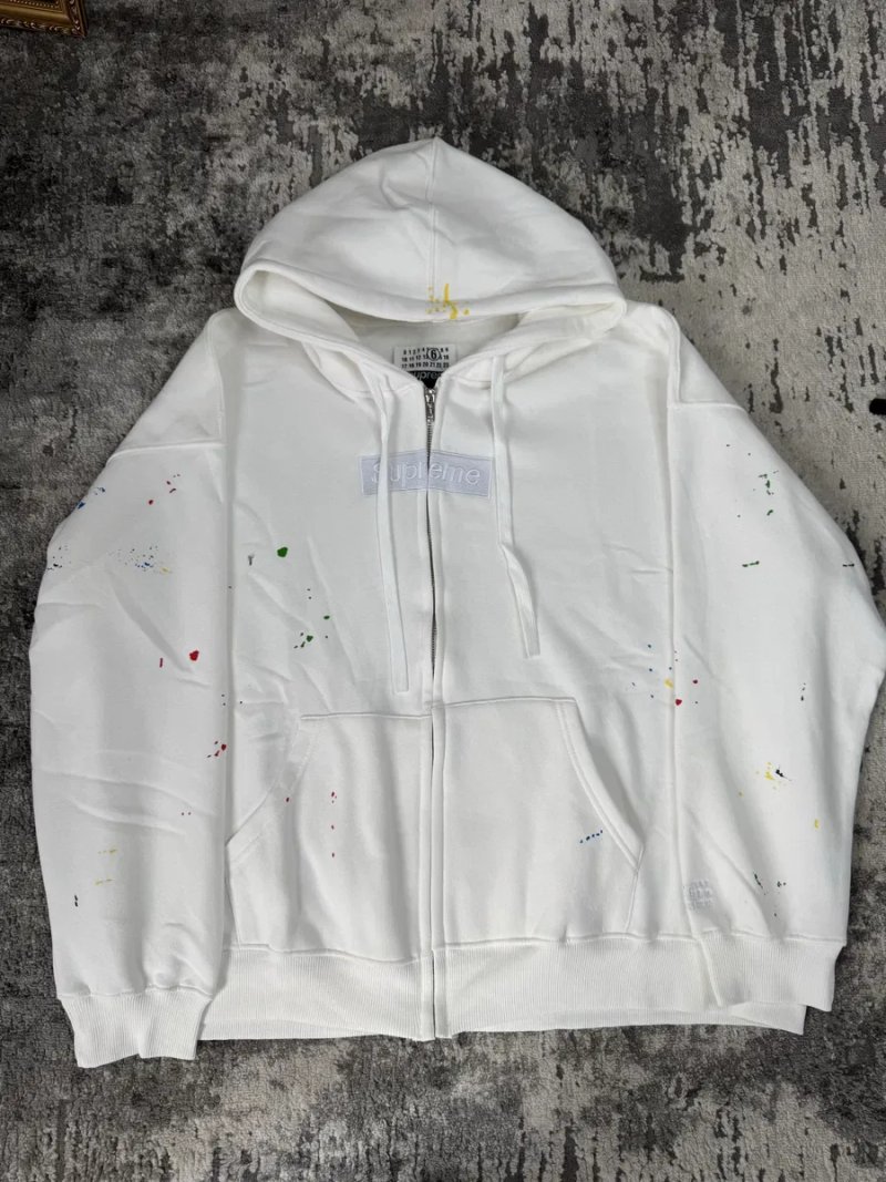 ‼️3 Кольори ‼️ Зіп Худі Supreme x Maison Margiela MM6 / Мейсон Марджела / Зіпка / Супрім /Худак / MM6 — фото 3