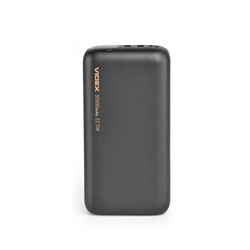 30000mAh 22.5w VIDEX VPB-297 - оригінальний повербанк, з ГАРАНТІЄЮ 2 роки. Якісний і витривалий power bank, павер банк відекс з швидкою зарядкою — фото 5