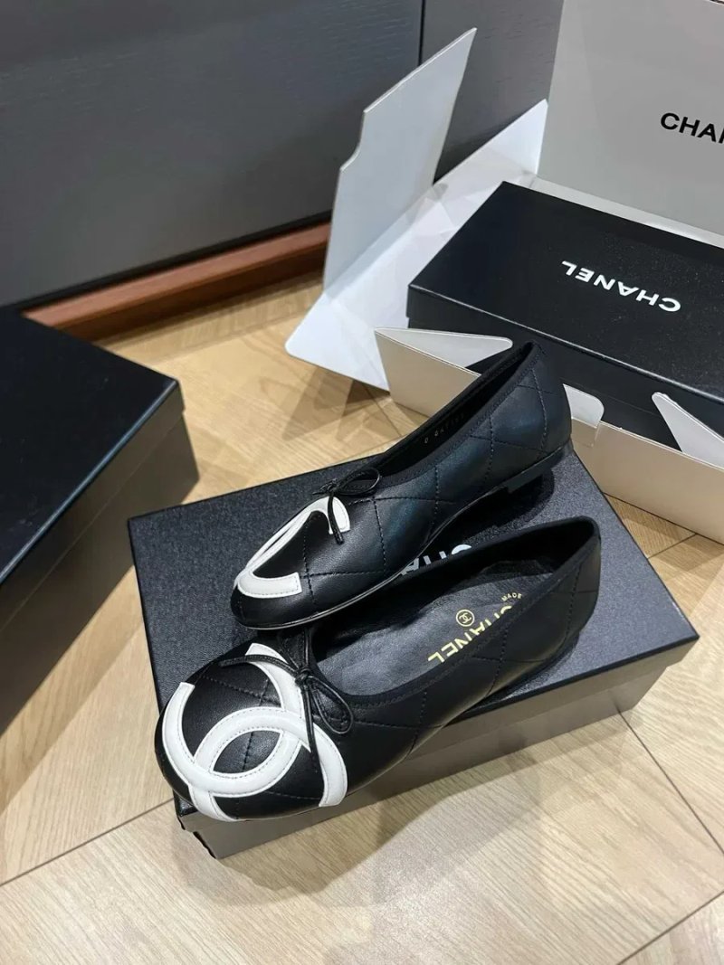 37 38 39 40  Жіночі шкіряні туфлі балетки Chanel туфли балетки Шанель — фото 6