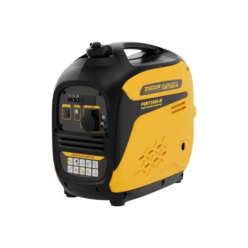 3800Вт Генератор бензиновый инверторный Zegor FORT3800-M 3,3-3,8 кВт (серия Professional) Бензогенератор Станция — фото 3