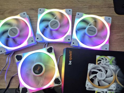 4*120mm A-RGB комплект преміум вентиляторів be quiet! Light Wings White+хаб