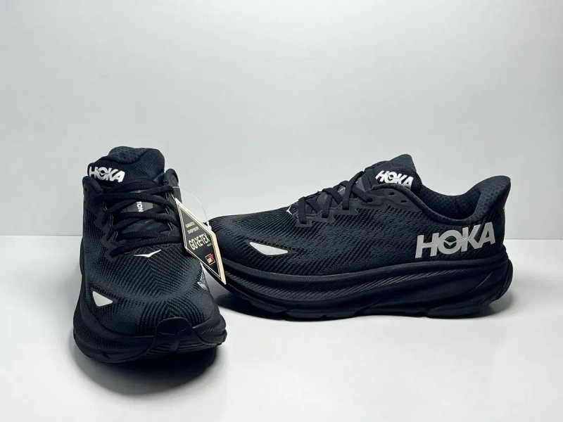 40.5-25.5см ОРИГІНАЛ 100% Кросівки HOKA CLIFTON 9 GORE-TEX BLACK  1141490 BBLC — фото 2