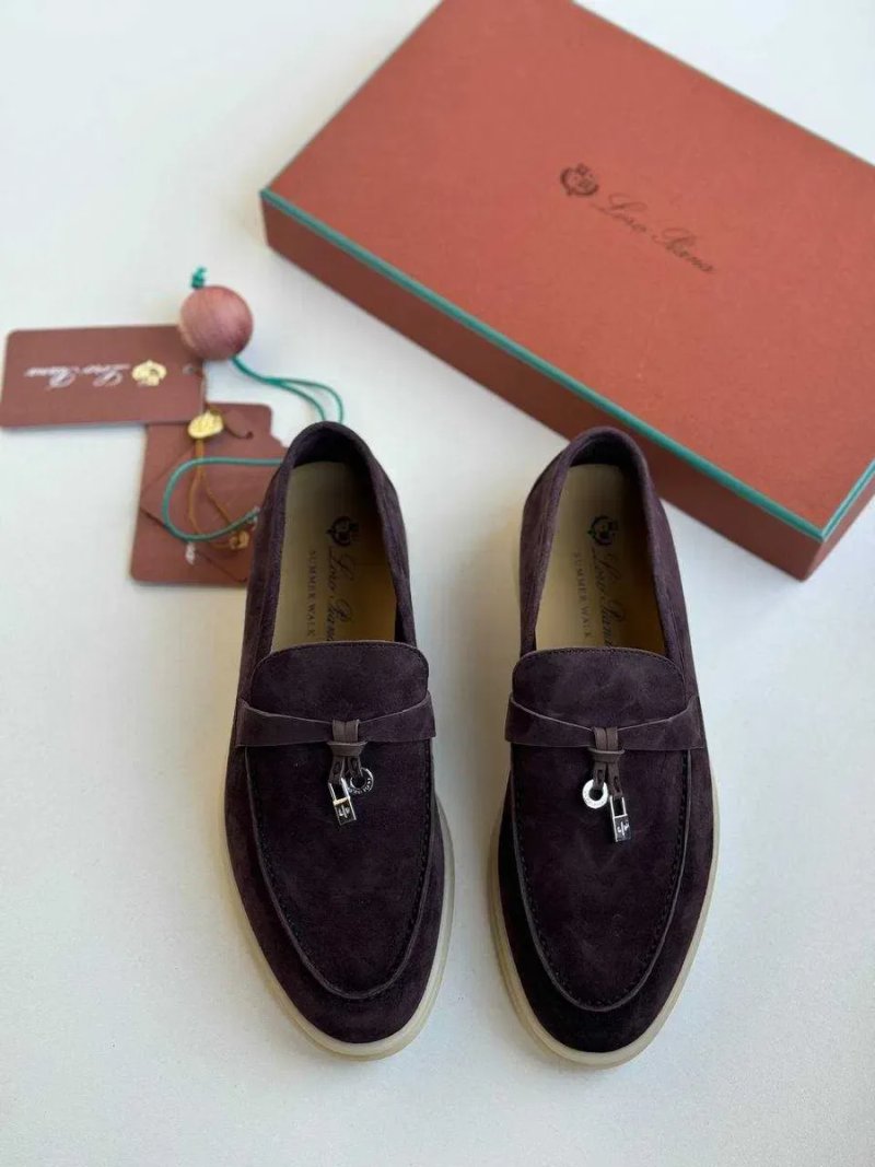 36-41 Коричневые лоферы Loro Piana Summer лофери Лоро Пиана коричневі — фото 4