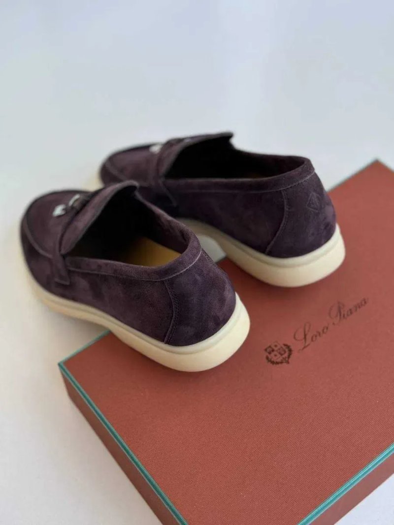36-41 Коричневые лоферы Loro Piana Summer лофери Лоро Пиана коричневі — фото 5