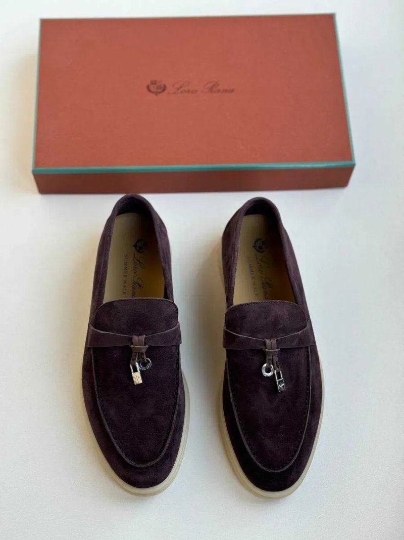 36-41 Коричневые лоферы Loro Piana Summer лофери Лоро Пиана коричневі — фото 6