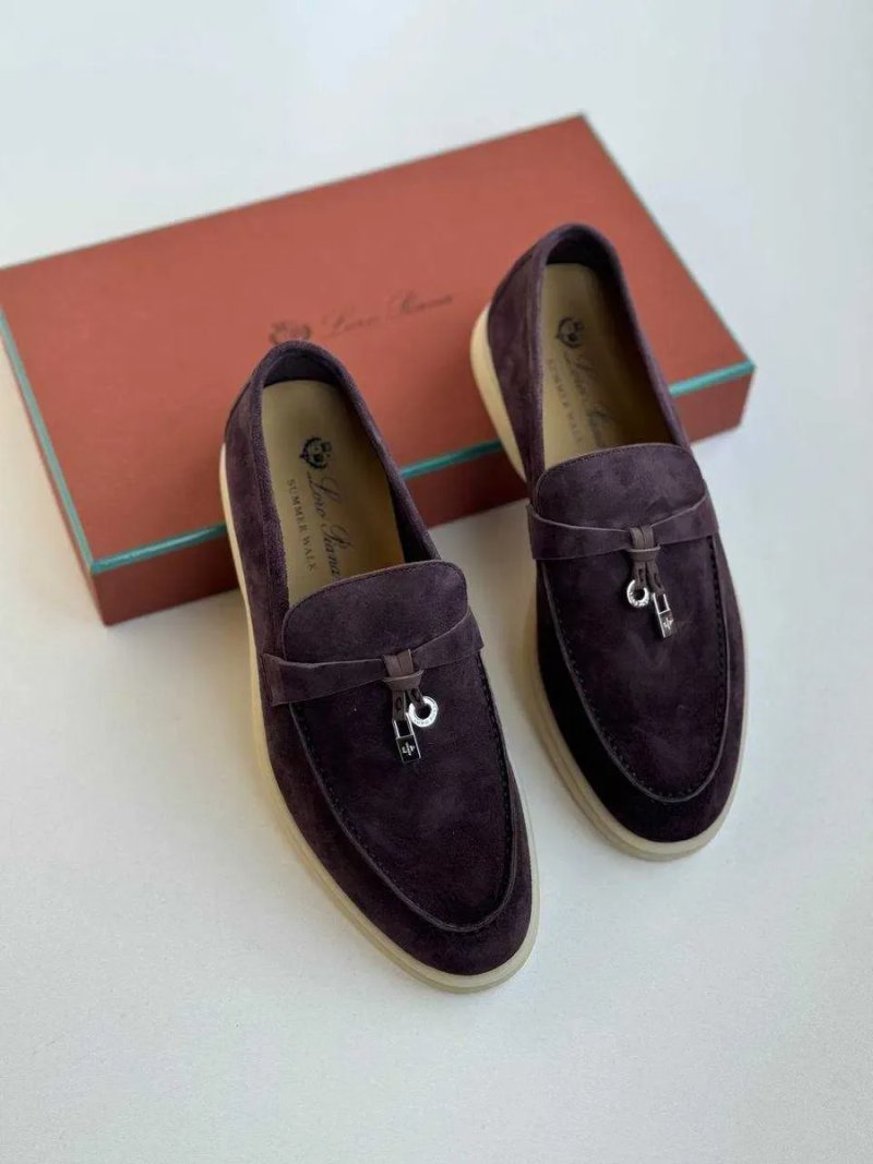 36-41 Коричневые лоферы Loro Piana Summer лофери Лоро Пиана коричневі — фото 7