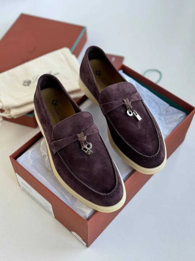 36-41 Коричневые лоферы Loro Piana Summer лофери Лоро Пиана коричневі — фото 8