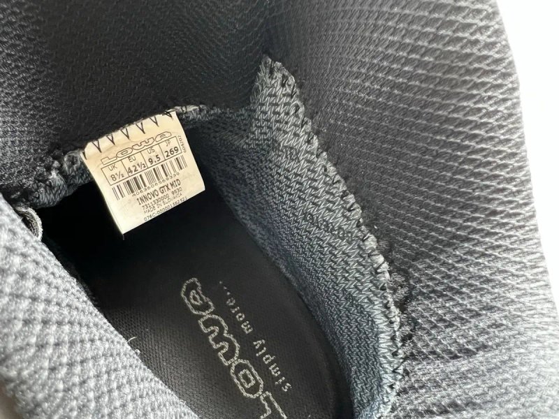 42.5-26.9см ОРИГІНАЛ 100% Кросівки LOWA INNOVO GORE-TEX MID BLACK 311330 9930 — фото 8