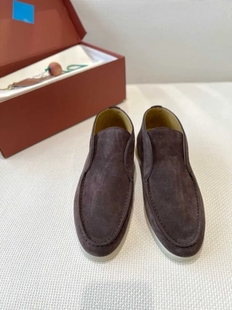36-42 Коричневые лоферы Loro Piana Open Walk лофери Лоро Пиана коричневі — фото 2