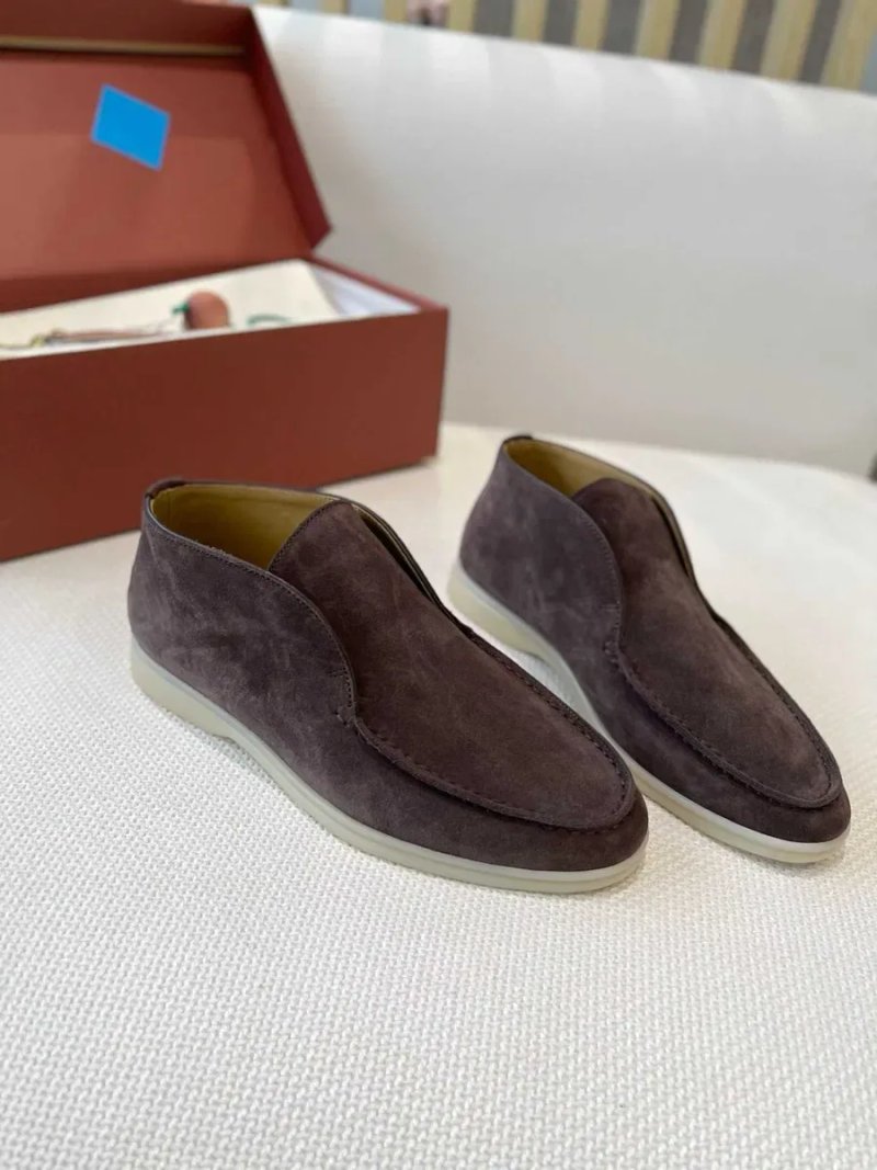 36-42 Коричневые лоферы Loro Piana Open Walk лофери Лоро Пиана коричневі — фото 3