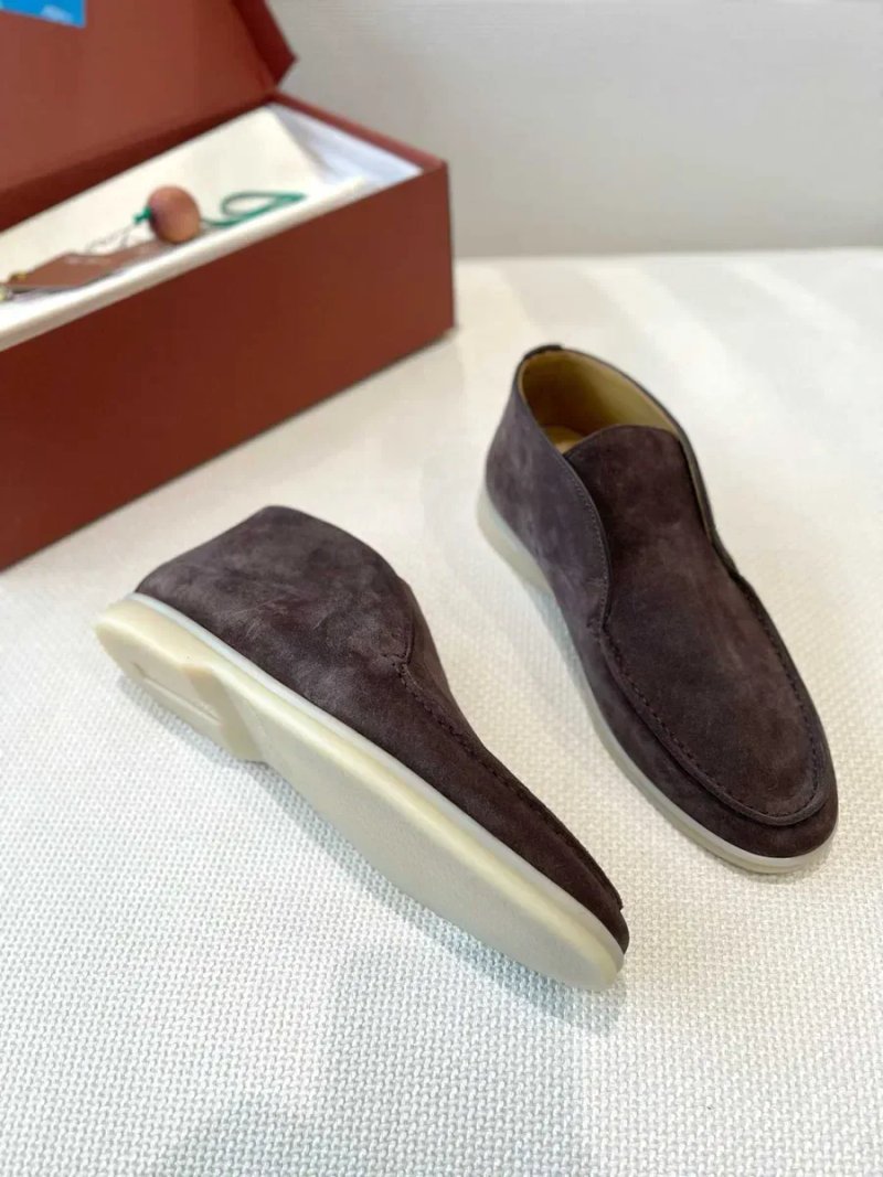 36-42 Коричневые лоферы Loro Piana Open Walk лофери Лоро Пиана коричневі — фото 4