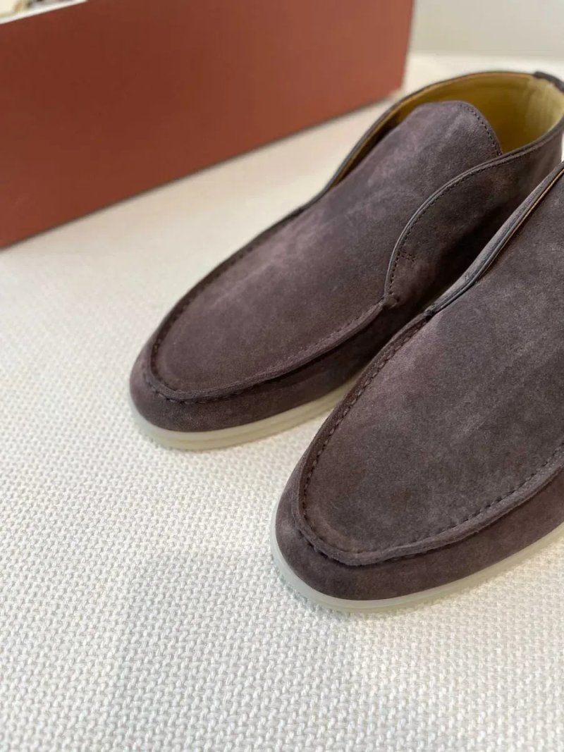 36-42 Коричневые лоферы Loro Piana Open Walk лофери Лоро Пиана коричневі — фото 5