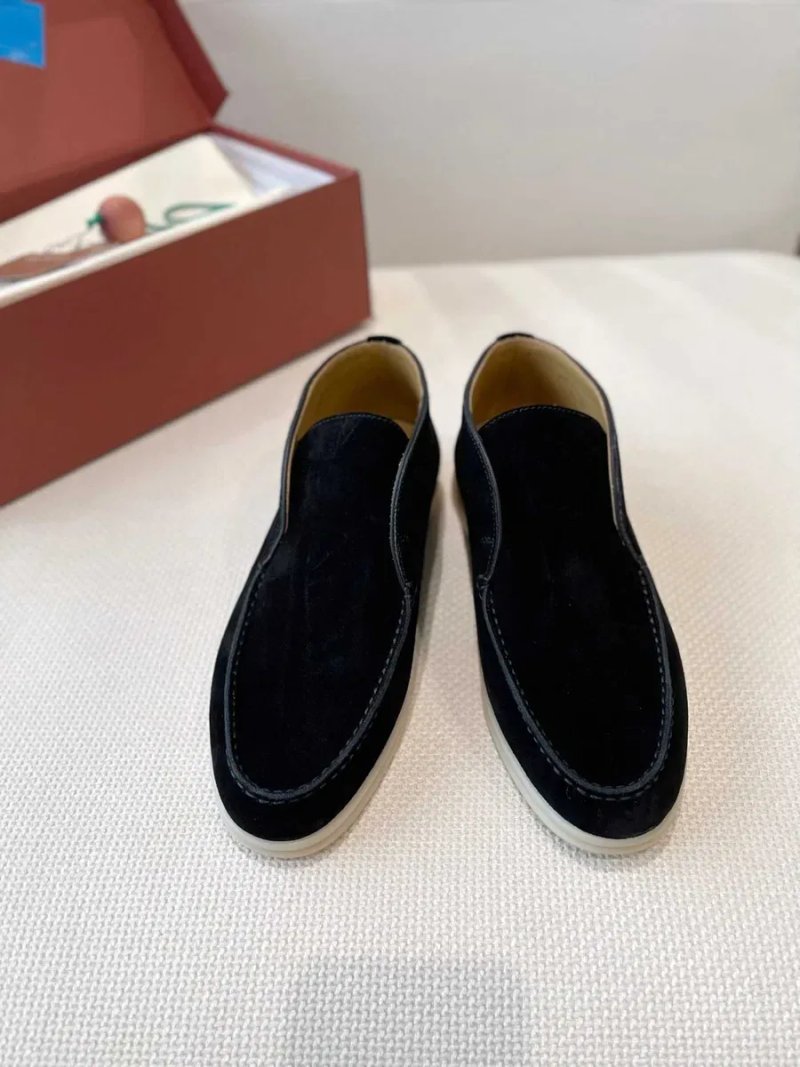 36-42 Женские черные лоферы Loro Piana Open Walk Лоро Пиана лофери — фото 2