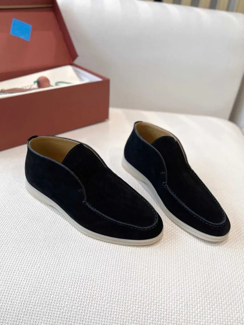 36-42 Женские черные лоферы Loro Piana Open Walk Лоро Пиана лофери — фото 3