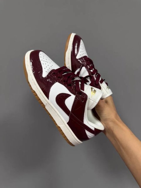 36-45 р кросівки NIKE SB DUNK LX bordo “BURGUNDY CROC”