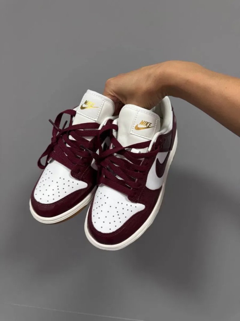 36-45 р кросівки NIKE SB DUNK LX bordo “BURGUNDY CROC” — фото 2