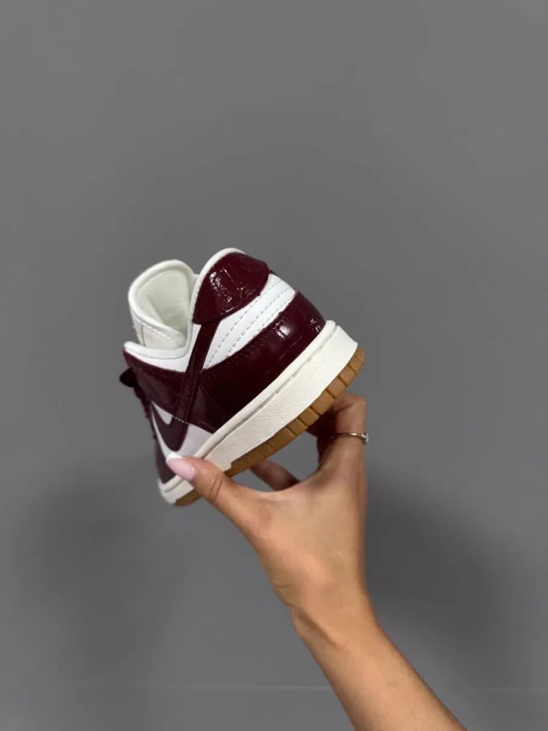 36-45 р кросівки NIKE SB DUNK LX bordo “BURGUNDY CROC” — фото 5