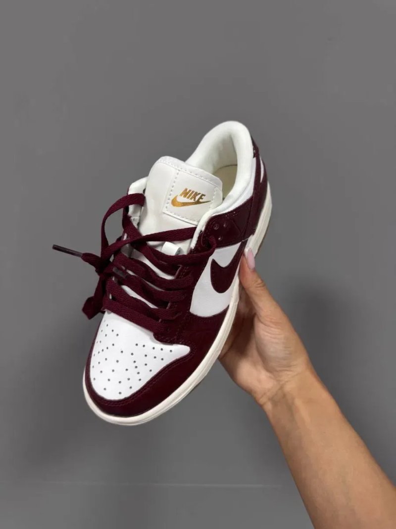36-45 р кросівки NIKE SB DUNK LX bordo “BURGUNDY CROC” — фото 7