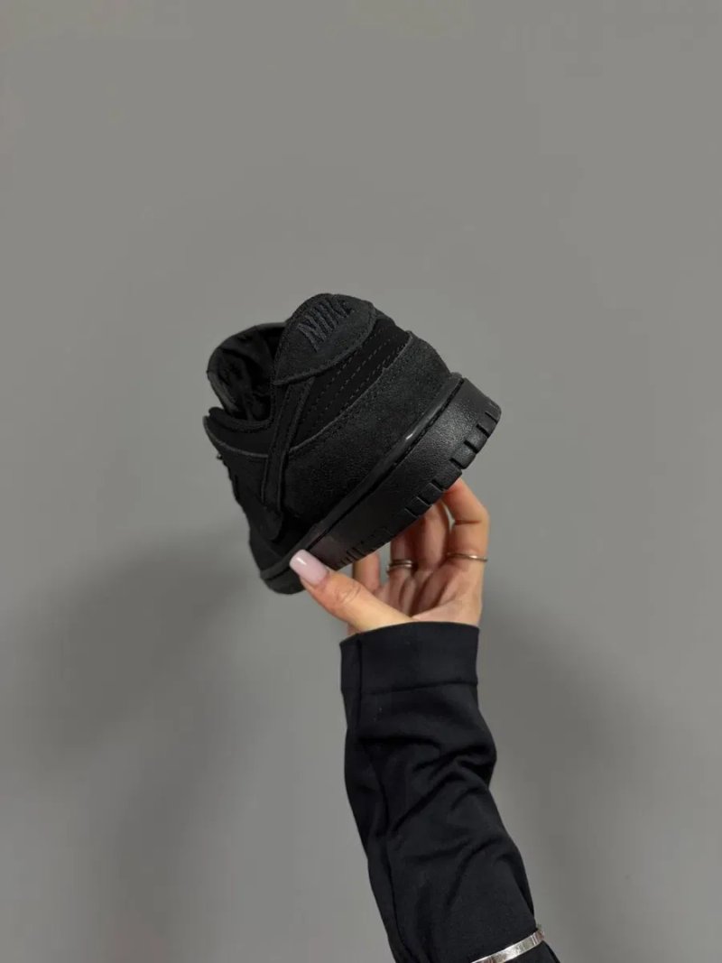 36-45 р кросівки NIKE SB DUNK NUBUCK Full BLACK — фото 4