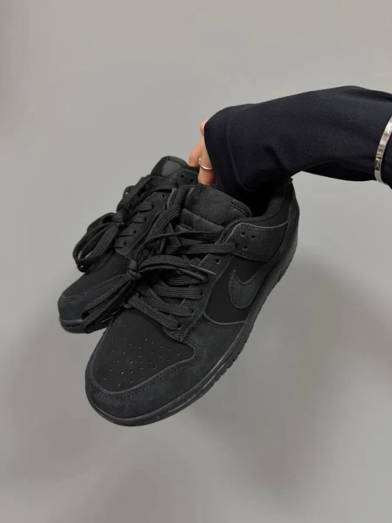 36-45 р кросівки NIKE SB DUNK NUBUCK Full BLACK — фото 6