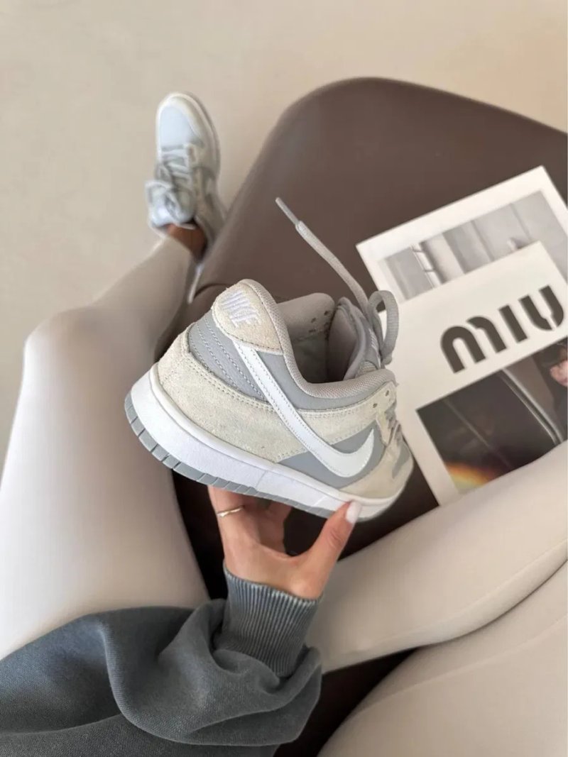 36-45 р кросівки Nike SB Dunk Summit White Sweet Wolf Grey — фото 4