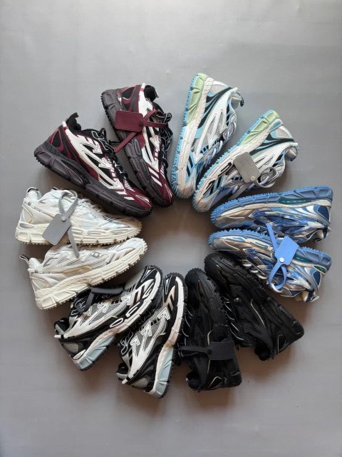 36-45 р кросівки Off-White Be Right Back bordo blue silver black