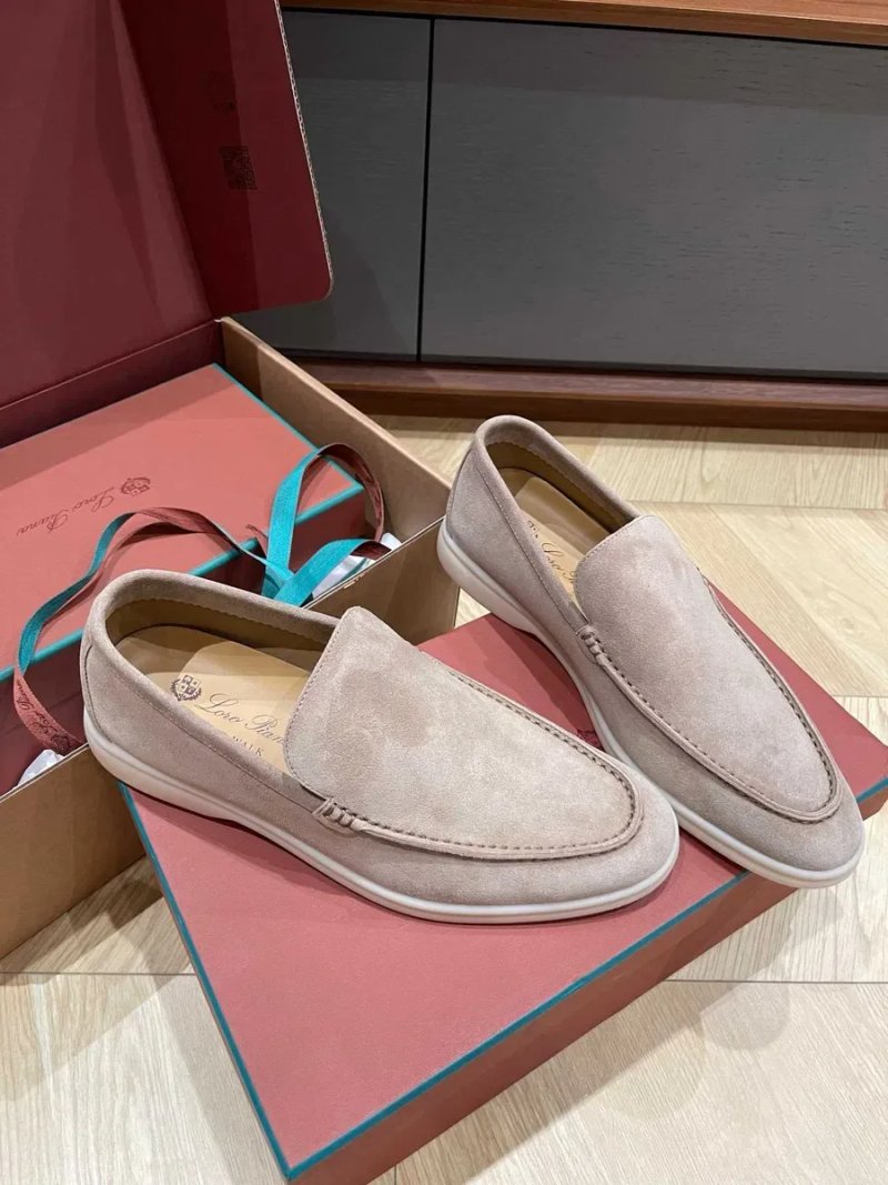 41-47 Мужские бежевые лоферы Loro Piana Summer Walk Лоро Пиана бежеві чоловічі лофери — фото 3