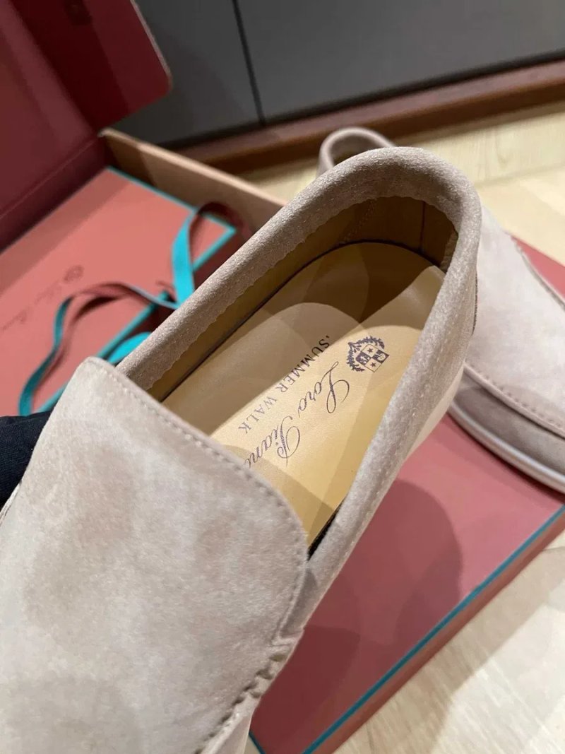41-47 Мужские бежевые лоферы Loro Piana Summer Walk Лоро Пиана бежеві чоловічі лофери — фото 6