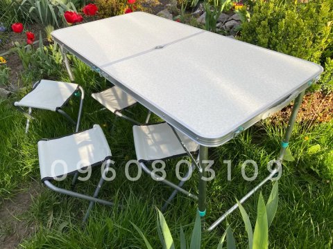 ⫸ 5 із 5 ЯКІСТЬ! Стіл + 4 стільця. Раскладной стол для пикника столик
