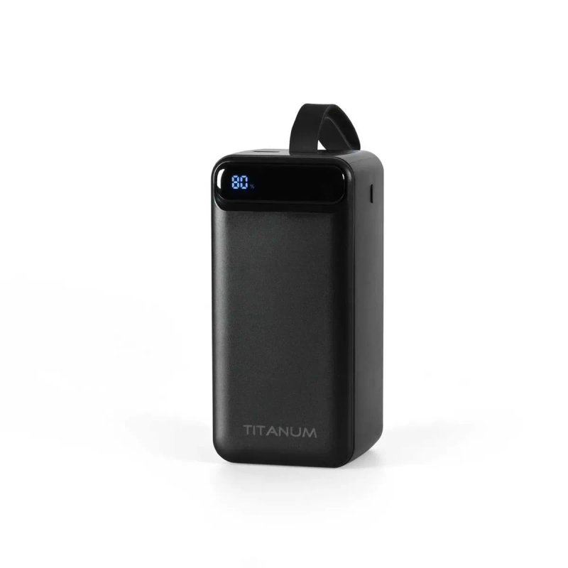 50000mAh 22.5W оригінальний TITANUM 741S повербанк, power bank; Якісний павербанк з гарантією 1рік. Реальна ємкість, з швидкою зарядкою. — фото 2