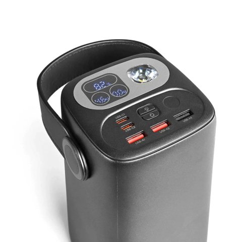 60000mAh PD100W power bank TITANUM WC60; Оригінальний павербанк з надзвичайно швидкою зарядкою, для ноутбука чи смартфона! З ліхтариком, ГАРАНТІЯ 1рік