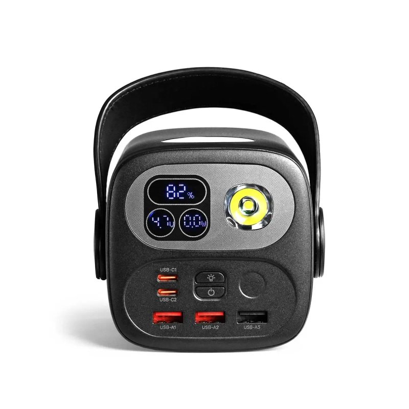 60000mAh PD100W power bank TITANUM WC60; Оригінальний павербанк з надзвичайно швидкою зарядкою, для ноутбука чи смартфона! З ліхтариком, ГАРАНТІЯ 1рік — фото 3