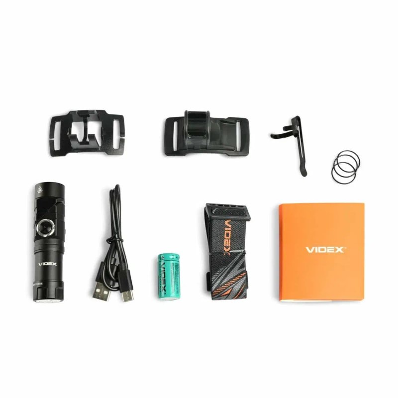 600Lm mini VIDEX VLF-A244RH акумуляторний ліхтарик з червоним світлом; Відекс 244 , A244rh - легкий універсальний ліхтар. Підходить для військових! — фото 8
