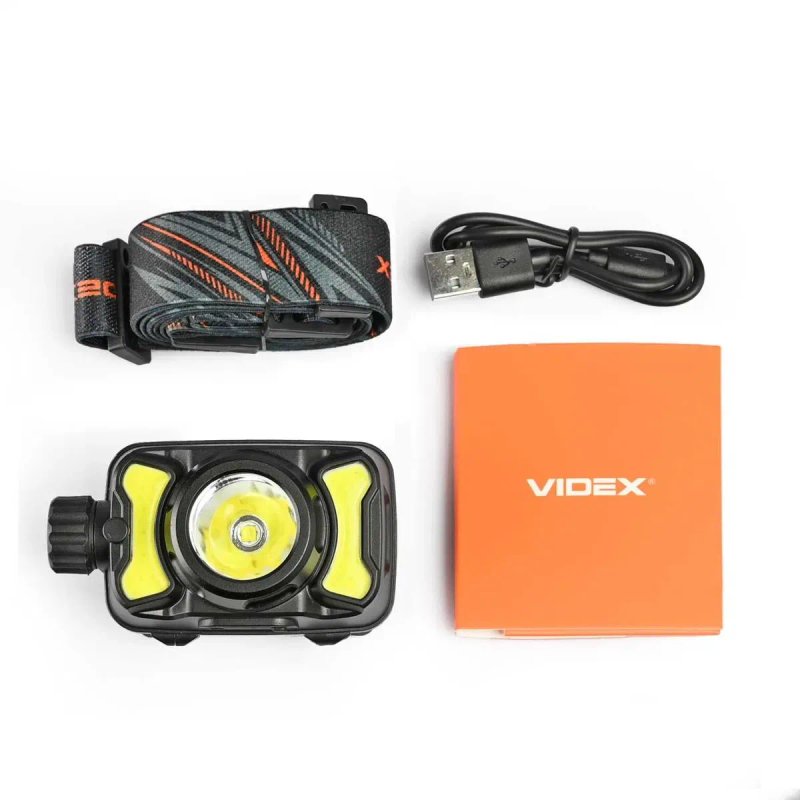 700Lm якісний VIDEX VLF-H147 акумуляторний ліхтарик на голову; Далекобійний налобний відекс 147, в похід у гори з червоним світлом. Для військових — фото 8