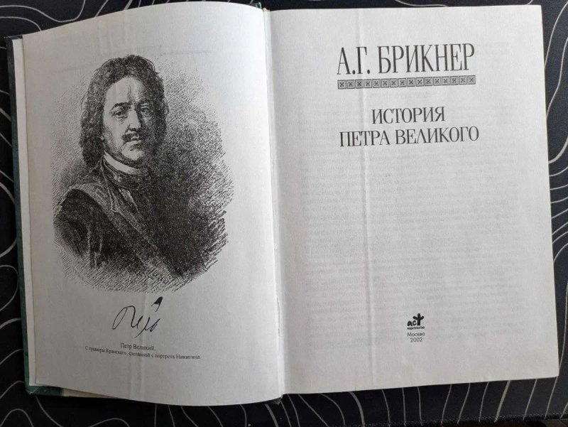 А. Г. Брикнер История Петра Великого АСТ 2002 год — фото 2