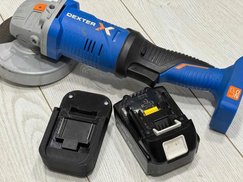 Адаптер перехідник з DEXTER на акб Makita, ProCraft, ТехАС 3д друк — фото 5
