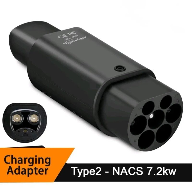 Адаптери для електромобілів Tesla NACS Type 1 Type 2 CCS1 CCS2 GBT — перехідники GUWIEYG FEYREE 32А 7кВт швидка зарядка до 500А — фото 3