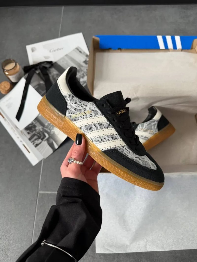 Adidas Spezial Black Lace трендові жіночі кросівки адідас спеціал кеди адідас спешл — фото 2