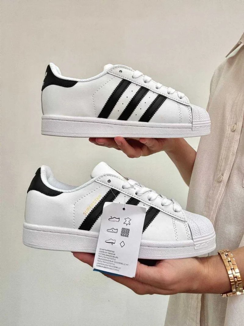 Adidas Superstar білі кросівки жіночі та чоловічі адідас суперстар — фото 2