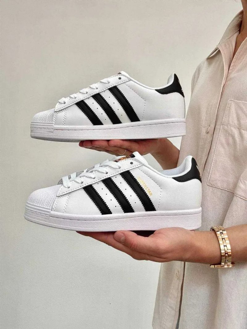 Adidas Superstar білі кросівки жіночі та чоловічі адідас суперстар — фото 4