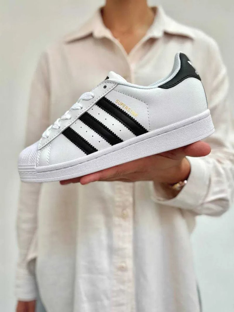Adidas Superstar білі кросівки жіночі та чоловічі адідас суперстар — фото 5