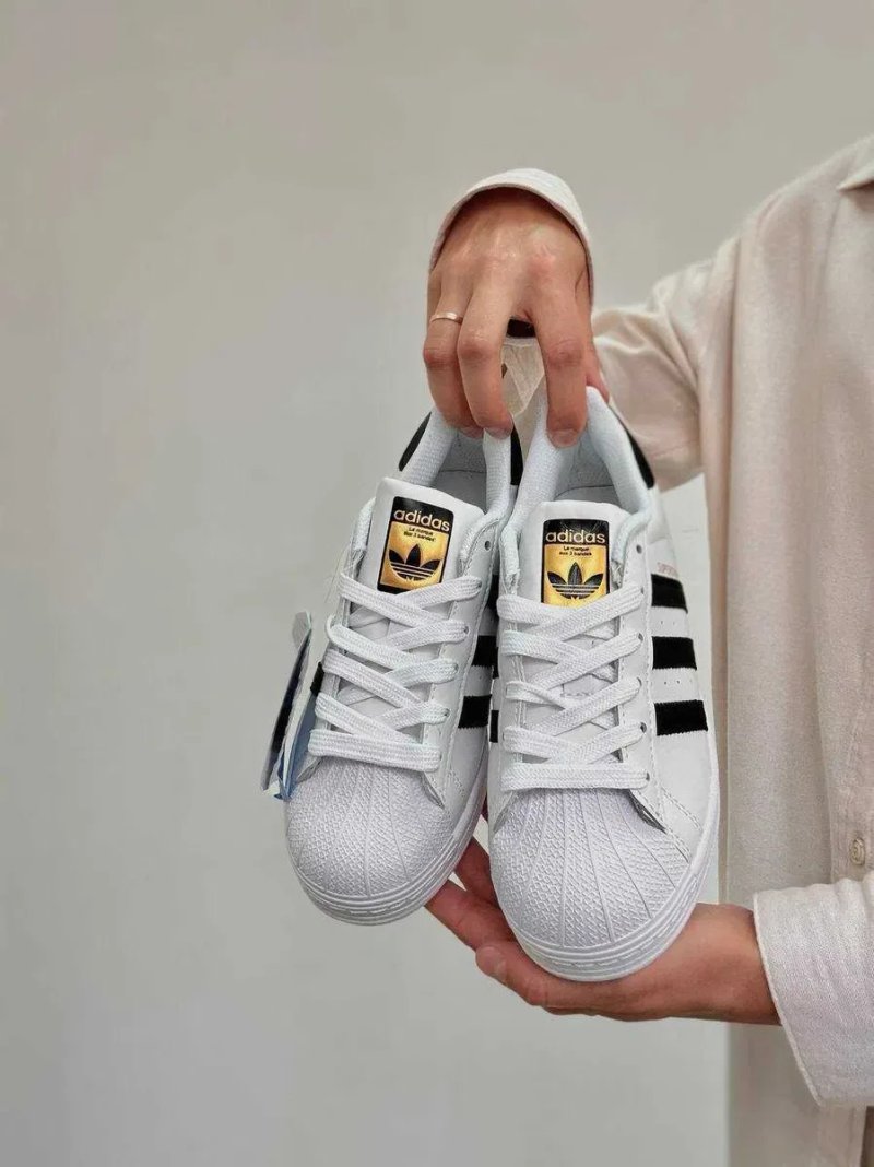 Adidas Superstar білі кросівки жіночі та чоловічі адідас суперстар — фото 6