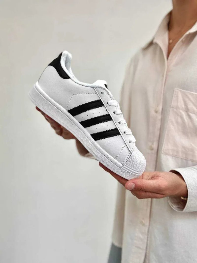 Adidas Superstar білі кросівки жіночі та чоловічі адідас суперстар — фото 8